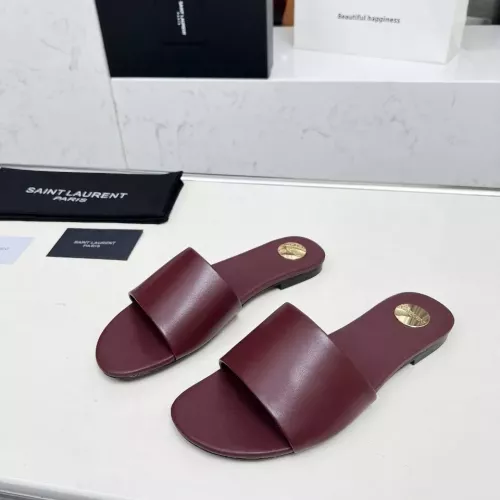 Wholesale Yves Saint Laurent YSL Slippers For Women #1331375 $85.00 USD, Wholesale Quality Replica Yves Saint Laurent YSL Slippers