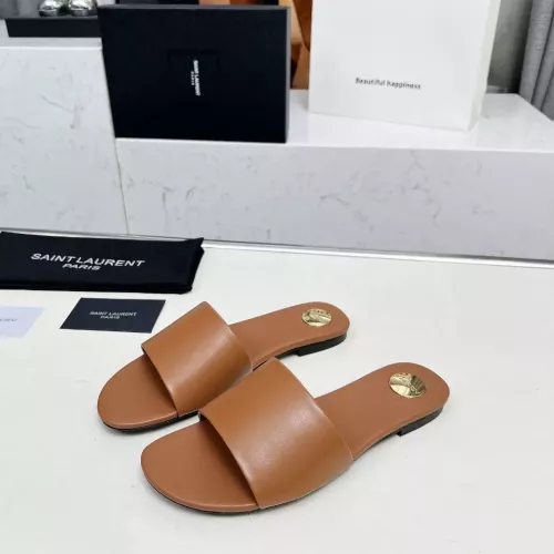 Wholesale Yves Saint Laurent YSL Slippers For Women #1331378 $85.00 USD, Wholesale Quality Replica Yves Saint Laurent YSL Slippers