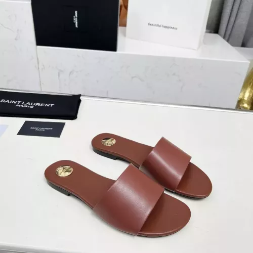 Wholesale Yves Saint Laurent YSL Slippers For Women #1331380 $85.00 USD, Wholesale Quality Replica Yves Saint Laurent YSL Slippers