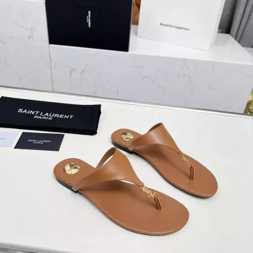 Wholesale Yves Saint Laurent YSL Slippers For Women #1331387 $85.00 USD, Wholesale Quality Replica Yves Saint Laurent YSL Slippers