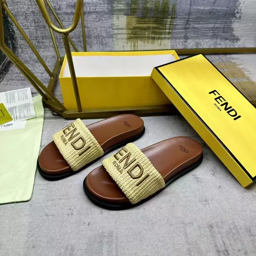 Wholesale Fendi Slippers For Women #1331724 $76.00 USD, Wholesale Quality Replica Fendi Slippers