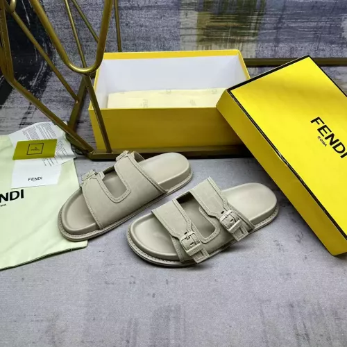 Wholesale Fendi Slippers For Men #1331727 $80.00 USD, Wholesale Quality Replica Fendi Slippers