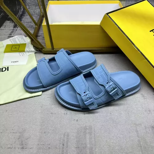 Wholesale Fendi Slippers For Men #1331729 $80.00 USD, Wholesale Quality Replica Fendi Slippers