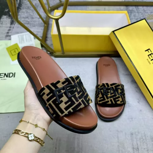 Wholesale Fendi Slippers For Men #1331733 $76.00 USD, Wholesale Quality Replica Fendi Slippers
