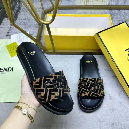 Wholesale Fendi Slippers For Men #1331735 $76.00 USD, Wholesale Quality Replica Fendi Slippers