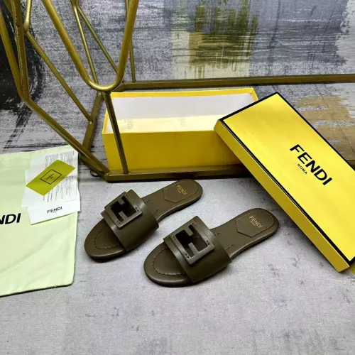 Wholesale Fendi Slippers For Women #1331743 $80.00 USD, Wholesale Quality Replica Fendi Slippers