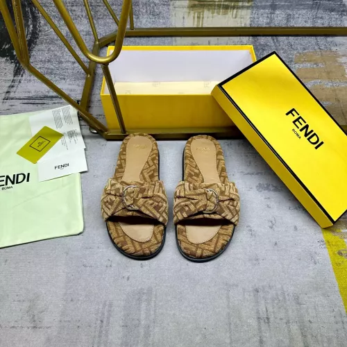 Wholesale Fendi Slippers For Women #1331772 $82.00 USD, Wholesale Quality Replica Fendi Slippers