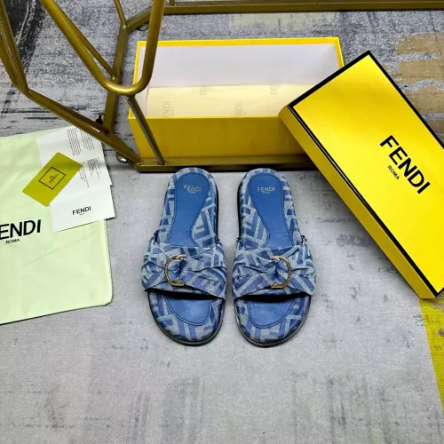 Wholesale Fendi Slippers For Women #1331774 $82.00 USD, Wholesale Quality Replica Fendi Slippers