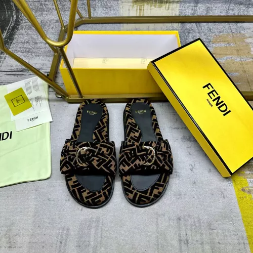 Wholesale Fendi Slippers For Women #1331775 $82.00 USD, Wholesale Quality Replica Fendi Slippers