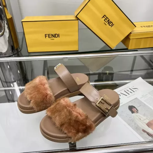 Wholesale Fendi Slippers For Women #1331946 $102.00 USD, Wholesale Quality Replica Fendi Slippers