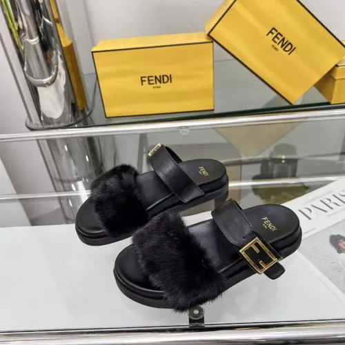 Wholesale Fendi Slippers For Women #1331947 $102.00 USD, Wholesale Quality Replica Fendi Slippers