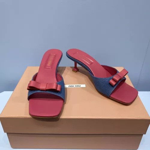 Wholesale MIU MIU Slippers For Women #1331979 $85.00 USD, Wholesale Quality Replica MIU MIU Slippers