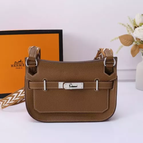 Wholesale Hermes AAA Quality Messenger Bags In Brown For Unisex #1332210 $158.00 USD, Wholesale Quality Replica Hermes AAA Quality Messenger Bags