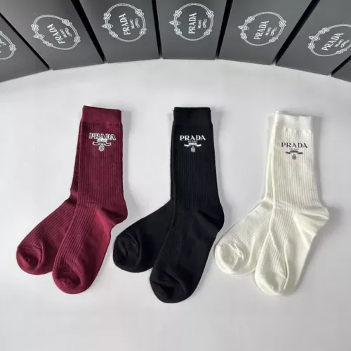 Wholesale Prada Socks #1332410 $32.00 USD, Wholesale Quality Replica Prada Socks