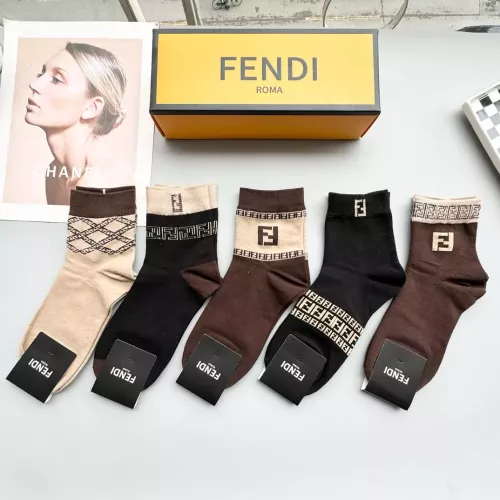 Wholesale Fendi Socks #1332460 $25.00 USD, Wholesale Quality Replica Fendi Socks