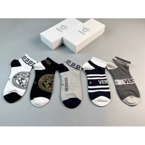Wholesale Versace Socks For Men #1332481 $25.00 USD, Wholesale Quality Replica Versace Socks