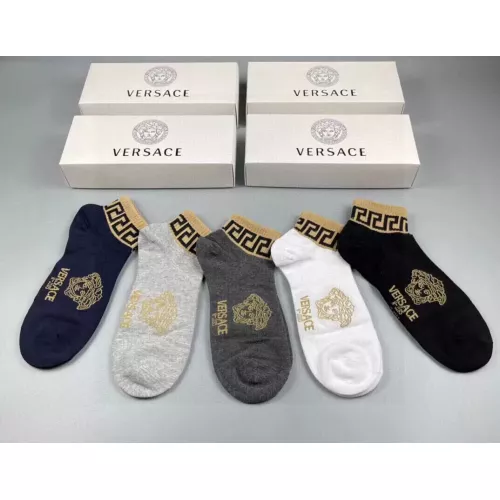 Wholesale Versace Socks For Men #1332487 $25.00 USD, Wholesale Quality Replica Versace Socks