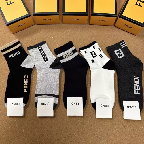 Wholesale Fendi Socks For Men #1332488 $25.00 USD, Wholesale Quality Replica Fendi Socks