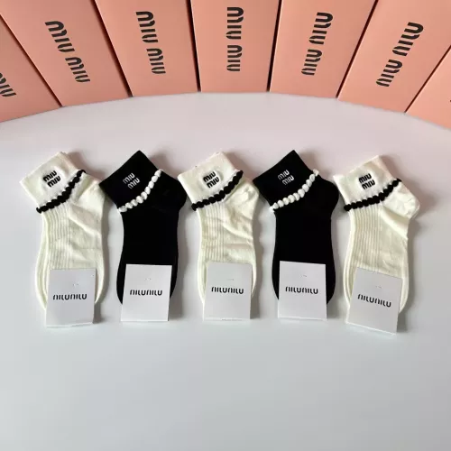 Wholesale MIU MIU Socks #1332496 $29.00 USD, Wholesale Quality Replica MIU MIU Socks
