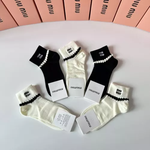 Replica MIU MIU Socks #1332496 $29.00 USD for Wholesale