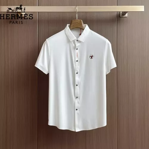 Wholesale Hermes Shirts Short Sleeved For Men #1333416 $52.00 USD, Wholesale Quality Replica Hermes Shirts