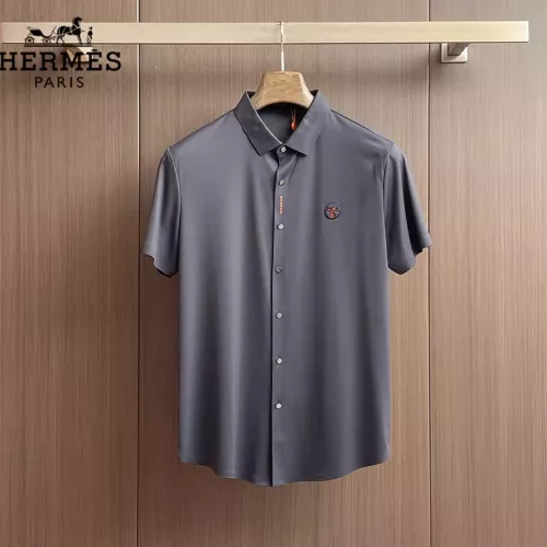 Wholesale Hermes Shirts Short Sleeved For Men #1333418 $52.00 USD, Wholesale Quality Replica Hermes Shirts