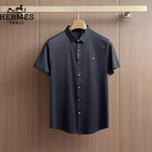 Wholesale Hermes Shirts Short Sleeved For Men #1333419 $52.00 USD, Wholesale Quality Replica Hermes Shirts