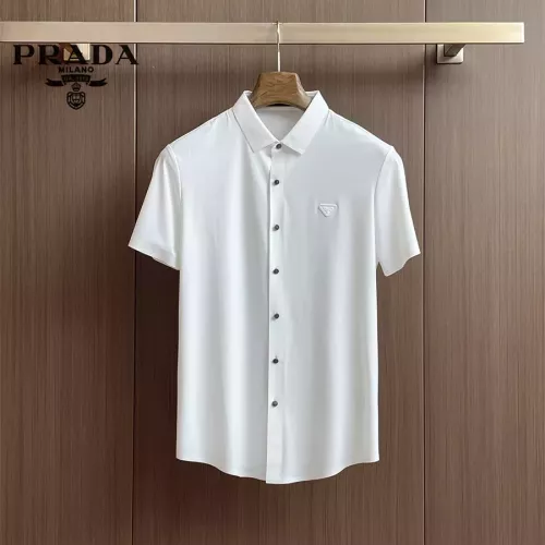 Wholesale Prada Shirts Short Sleeved For Men #1333426 $52.00 USD, Wholesale Quality Replica Prada Shirts