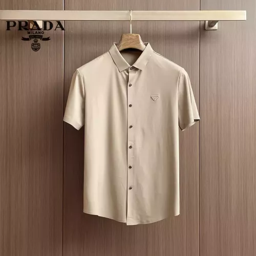 Wholesale Prada Shirts Short Sleeved For Men #1333427 $52.00 USD, Wholesale Quality Replica Prada Shirts