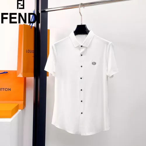 Wholesale Fendi Shirts Short Sleeved For Men #1333496 $52.00 USD, Wholesale Quality Replica Fendi Shirts