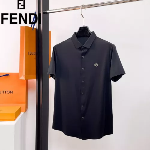 Wholesale Fendi Shirts Short Sleeved For Men #1333499 $52.00 USD, Wholesale Quality Replica Fendi Shirts