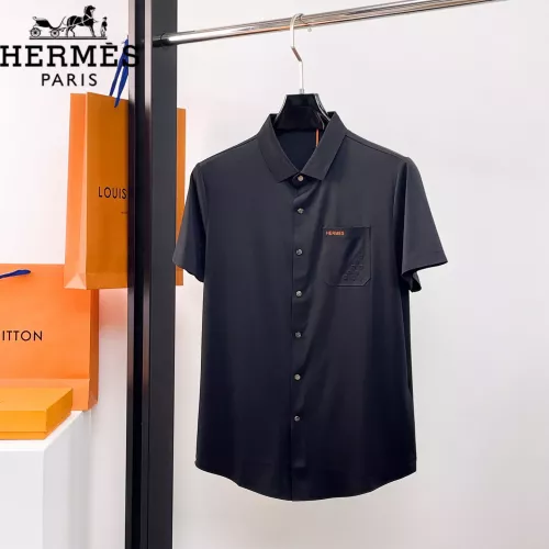 Wholesale Hermes Shirts Short Sleeved For Men #1333503 $52.00 USD, Wholesale Quality Replica Hermes Shirts