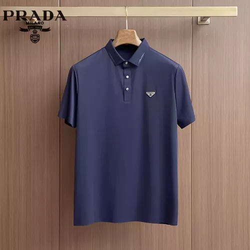 Wholesale Prada T-Shirts Short Sleeved For Men #1333524 $48.00 USD, Wholesale Quality Replica Prada T-Shirts