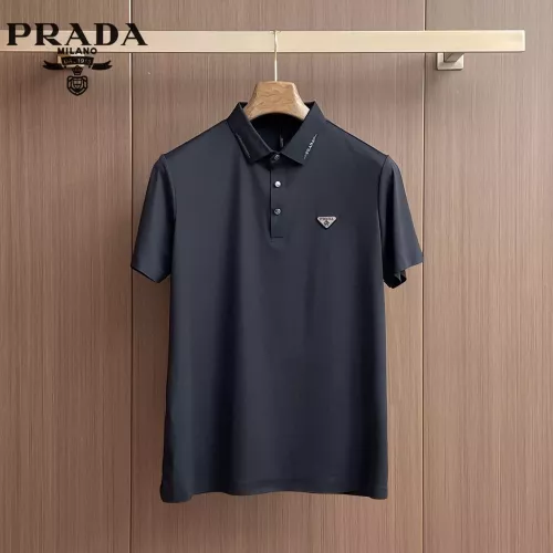 Wholesale Prada T-Shirts Short Sleeved For Men #1333525 $48.00 USD, Wholesale Quality Replica Prada T-Shirts