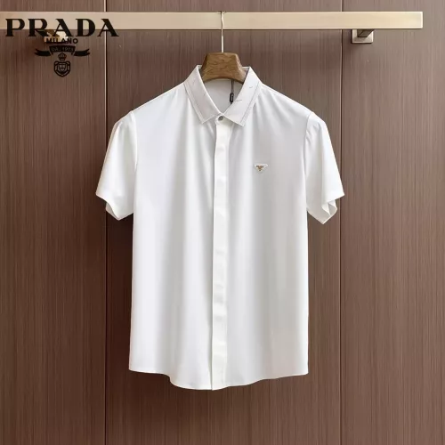 Wholesale Prada Shirts Short Sleeved For Men #1333526 $52.00 USD, Wholesale Quality Replica Prada Shirts