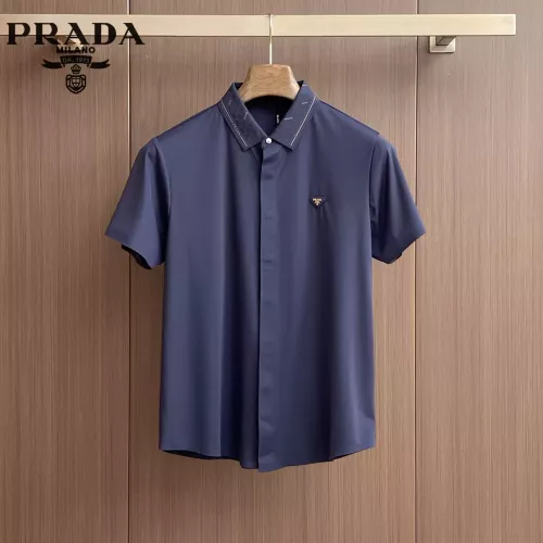 Wholesale Prada Shirts Short Sleeved For Men #1333528 $52.00 USD, Wholesale Quality Replica Prada Shirts