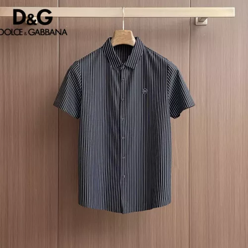 Wholesale Dolce &amp; Gabbana D&amp;G Shirts Short Sleeved For Men #1333531 $52.00 USD, Wholesale Quality Replica Dolce &amp; Gabbana D&amp;G Shirts
