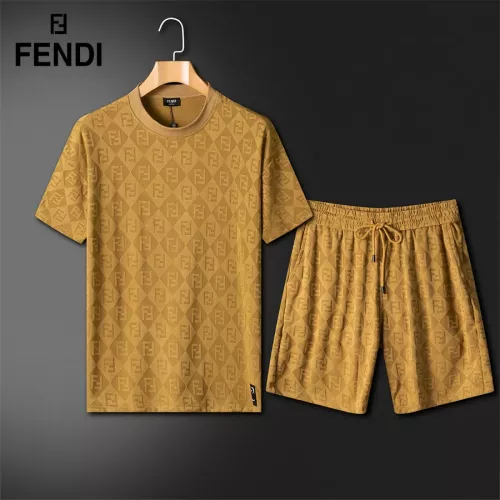 Wholesale Fendi Tracksuits Short Sleeved For Unisex #1333533 $64.00 USD, Wholesale Quality Replica Fendi Tracksuits