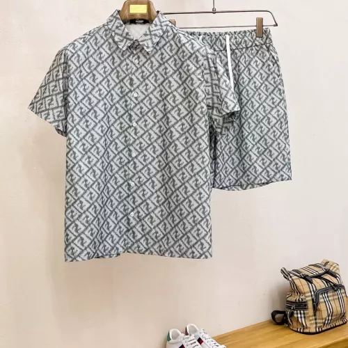 Wholesale Fendi Tracksuits Short Sleeved For Men #1333561 $64.00 USD, Wholesale Quality Replica Fendi Tracksuits