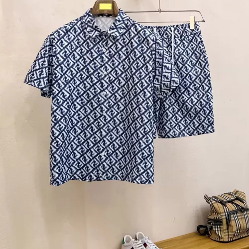 Wholesale Fendi Tracksuits Short Sleeved For Men #1333562 $64.00 USD, Wholesale Quality Replica Fendi Tracksuits