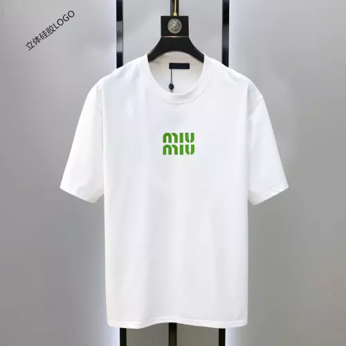 Wholesale MIU MIU T-Shirts Short Sleeved For Unisex #1333613 $42.00 USD, Wholesale Quality Replica MIU MIU T-Shirts
