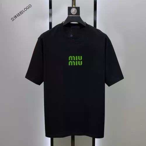 Wholesale MIU MIU T-Shirts Short Sleeved For Unisex #1333614 $42.00 USD, Wholesale Quality Replica MIU MIU T-Shirts