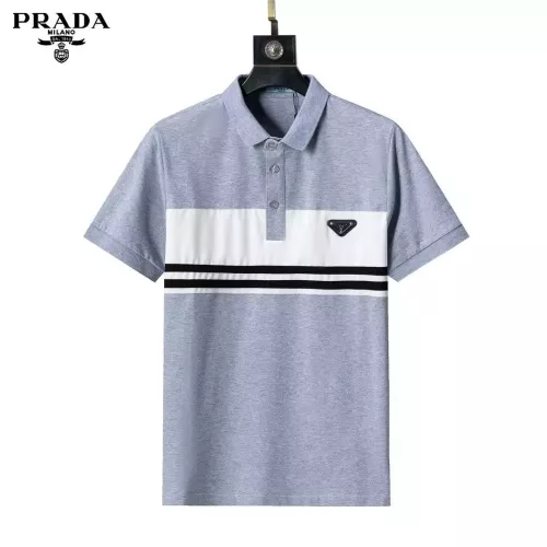 Wholesale Prada T-Shirts Short Sleeved For Men #1333828 $32.00 USD, Wholesale Quality Replica Prada T-Shirts