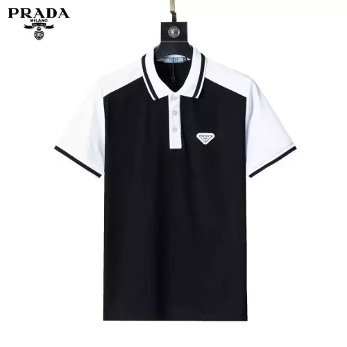 Wholesale Prada T-Shirts Short Sleeved For Men #1333831 $32.00 USD, Wholesale Quality Replica Prada T-Shirts