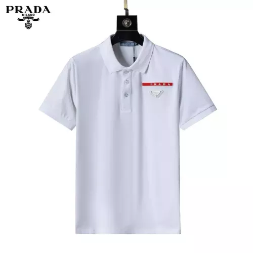 Wholesale Prada T-Shirts Short Sleeved For Men #1333832 $32.00 USD, Wholesale Quality Replica Prada T-Shirts
