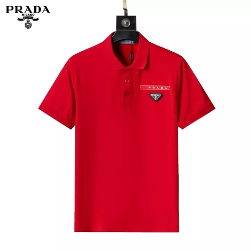 Wholesale Prada T-Shirts Short Sleeved For Men #1333834 $32.00 USD, Wholesale Quality Replica Prada T-Shirts