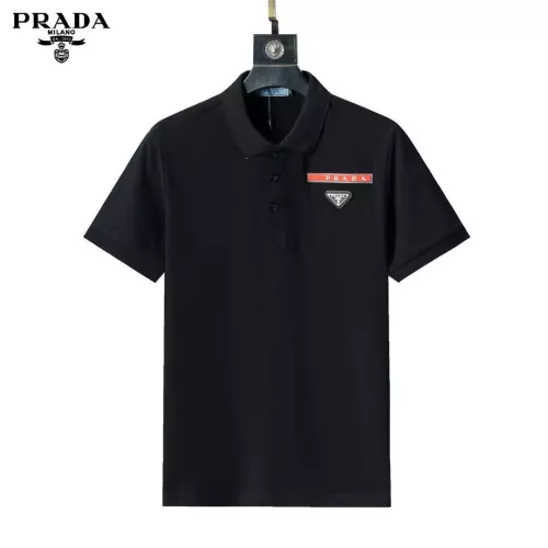 Wholesale Prada T-Shirts Short Sleeved For Men #1333835 $32.00 USD, Wholesale Quality Replica Prada T-Shirts