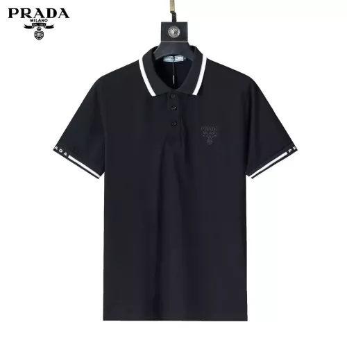 Wholesale Prada T-Shirts Short Sleeved For Men #1333838 $32.00 USD, Wholesale Quality Replica Prada T-Shirts