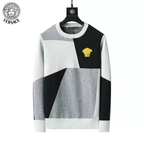 Wholesale Versace Sweaters Long Sleeved For Men #1333870 $45.00 USD, Wholesale Quality Replica Versace Sweaters