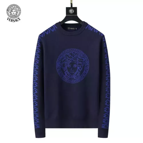 Wholesale Versace Sweaters Long Sleeved For Men #1333871 $45.00 USD, Wholesale Quality Replica Versace Sweaters